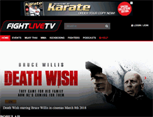 Tablet Screenshot of fightlivetv.com